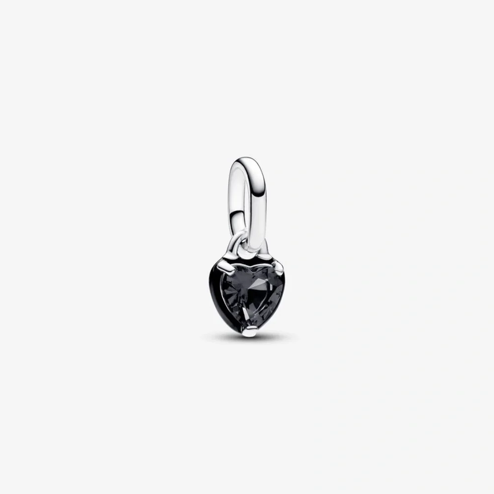 Pandora ME Black Chakra Heart Mini Dangle Charm - Picture 1 of 7